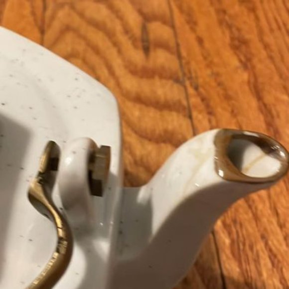 Vintage six sided French teapot - Picture 5 of 6